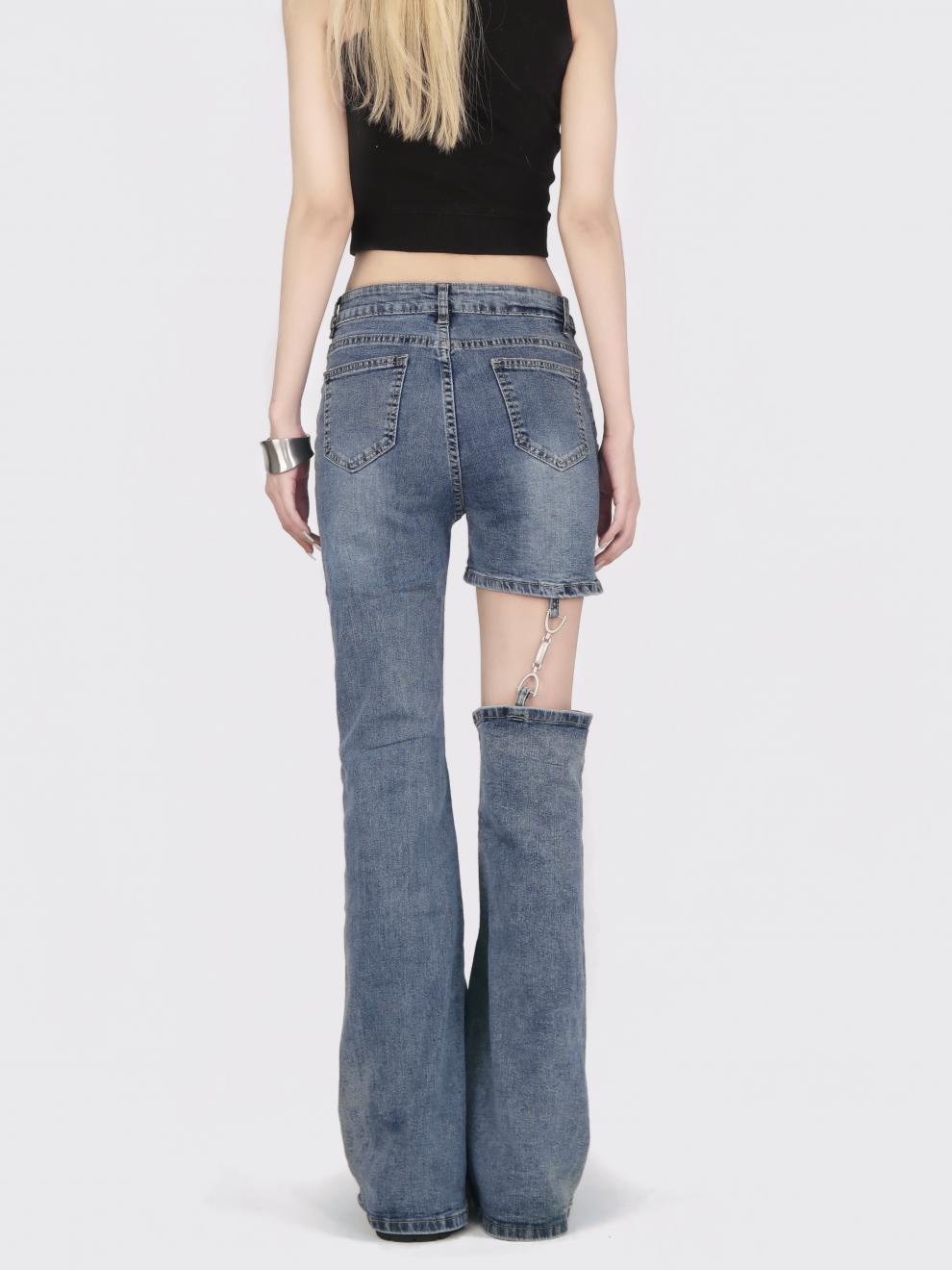 Crocifissa Asymmetric Jeans