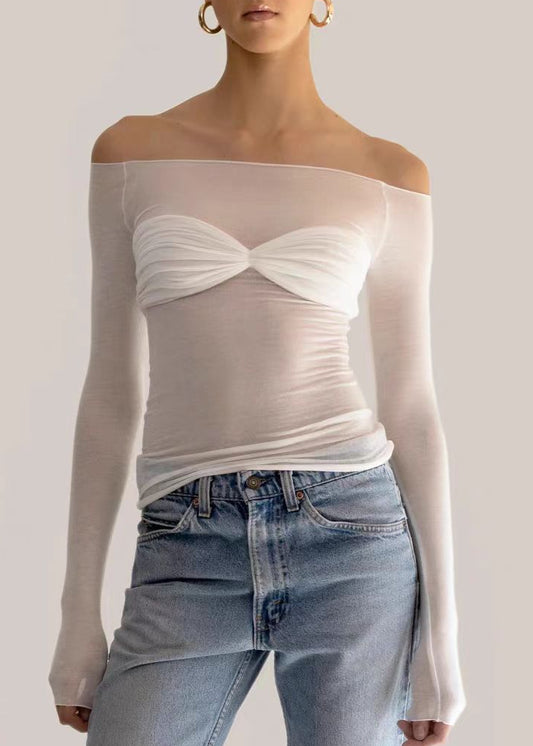Favour Off Shoulder Mesh Top