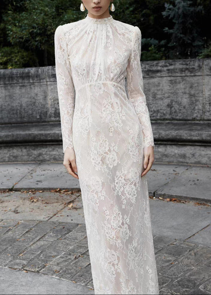 Elizaveta Long Sleeve Lace Maxi Dress