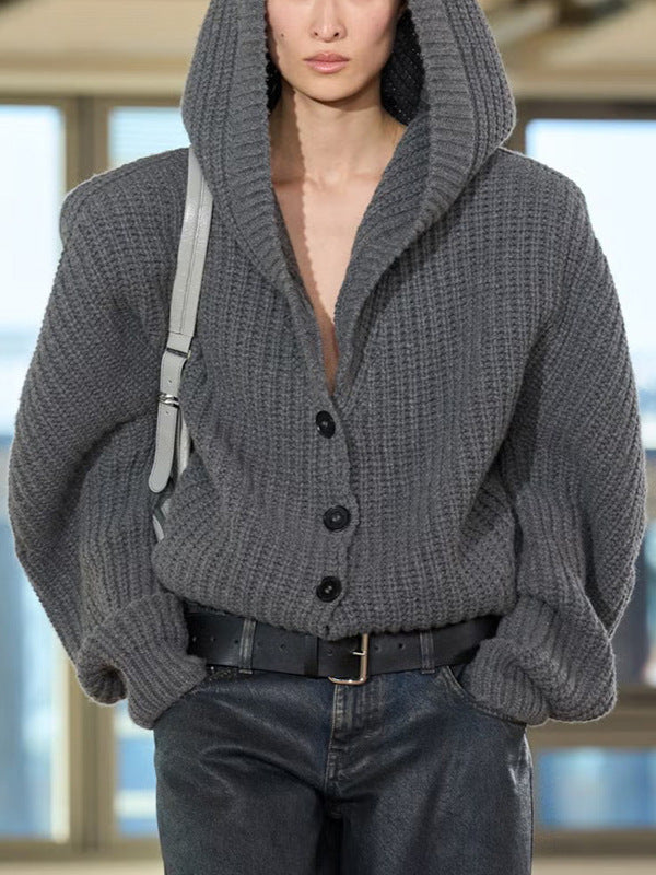 Drahomir Hooded Knit Top