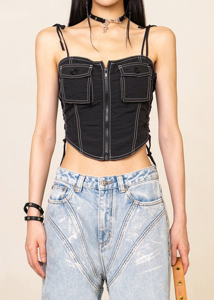 Venetia Corset Denim Top