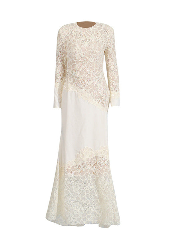 Ambroise Embroidered Sequin Maxi Dress