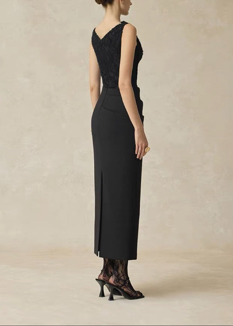 Detlev Sleeveless Deconstruct Maxi Dress