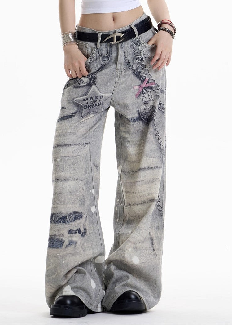 Dikeledi Star Print Jeans