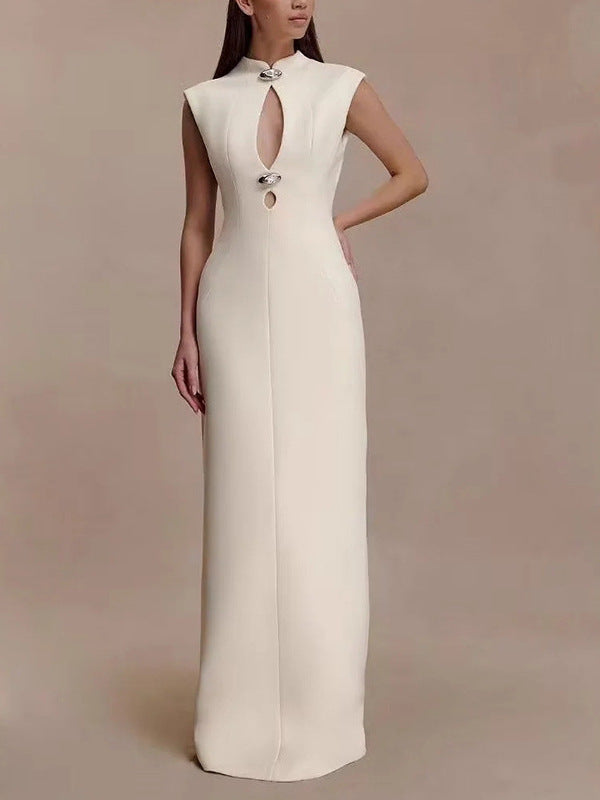 Eliou Sleeveless Cutout Maxi Dress In White