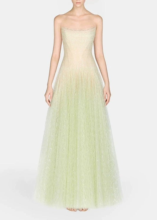 Emira Sequin Mesh Hayley Maxi Dress