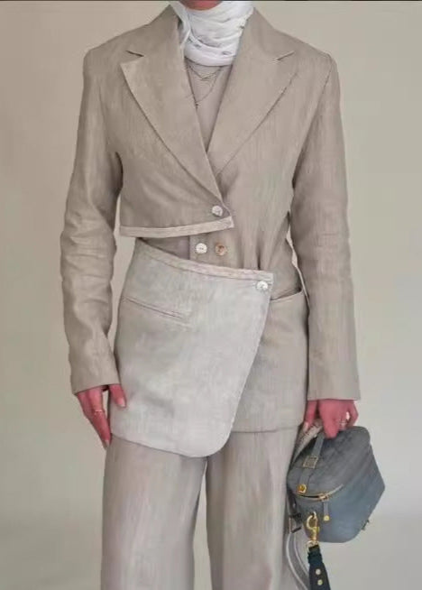 Meril Cutout Asymmetric Blazer