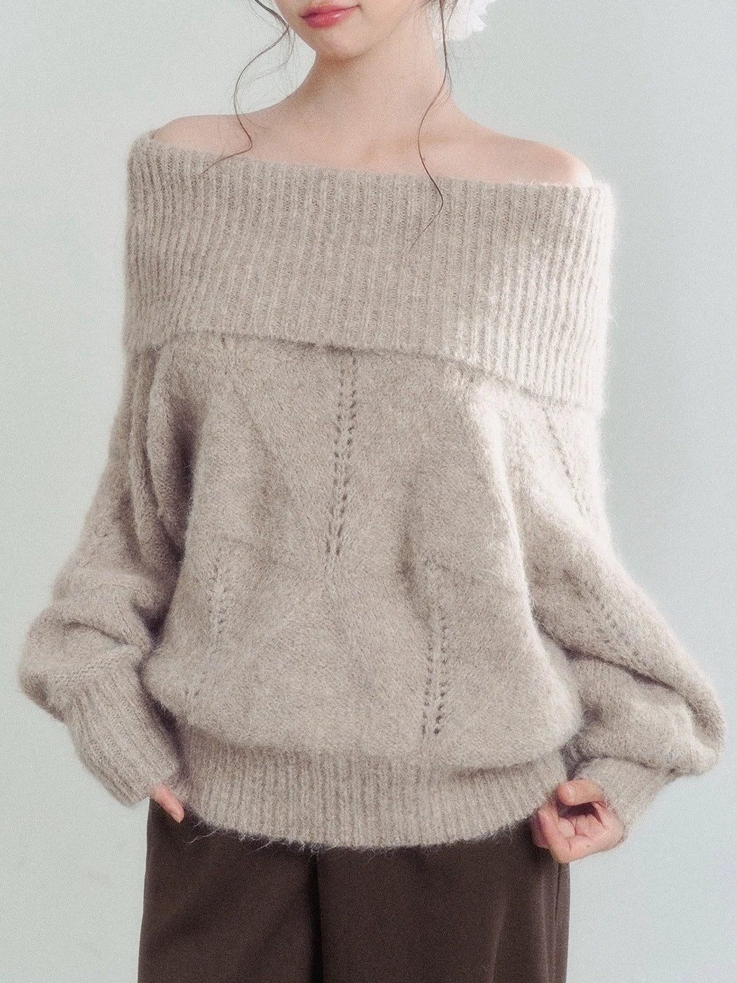 Falk Off Shoulder Knit Top