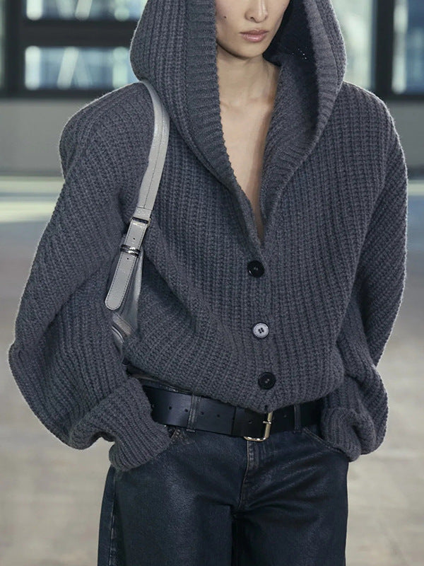 Drahomir Hooded Knit Top