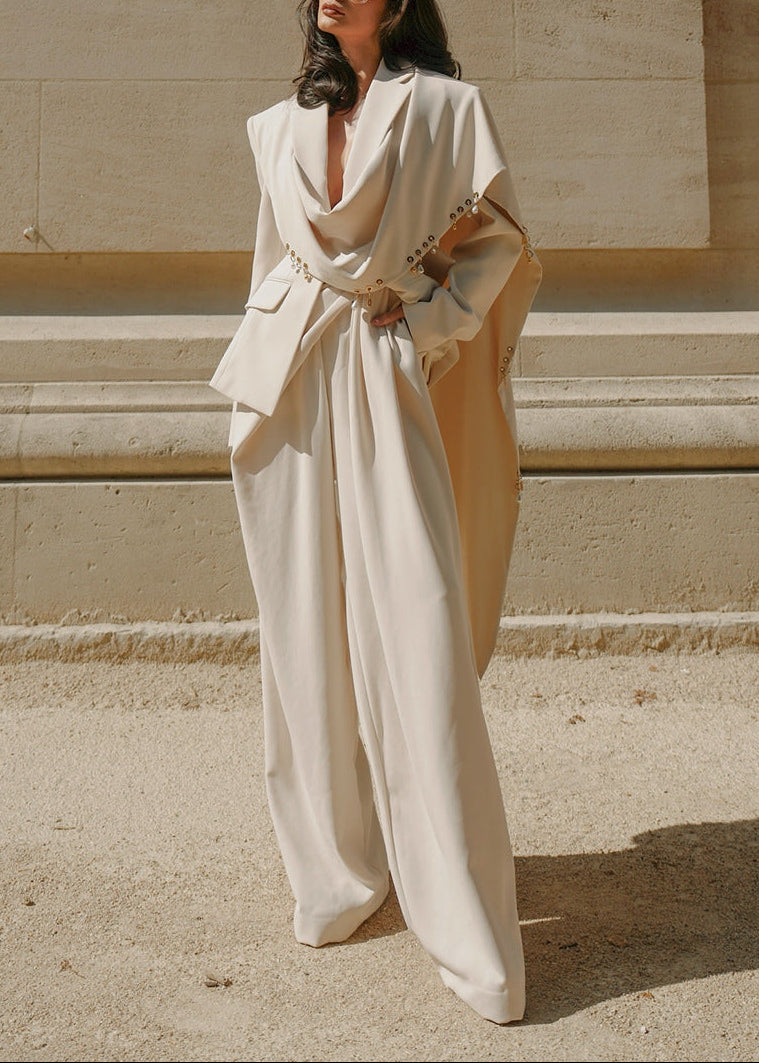 Fahmida Draped Cape Blazer