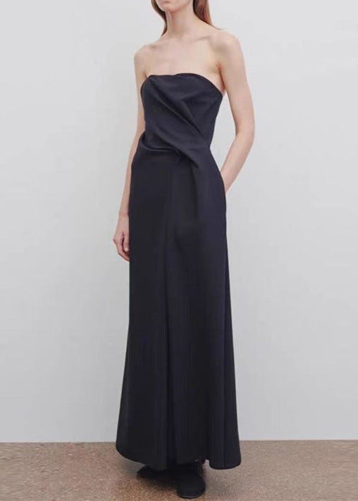 Bathilde Strapless Asymmetric Maxi Dress