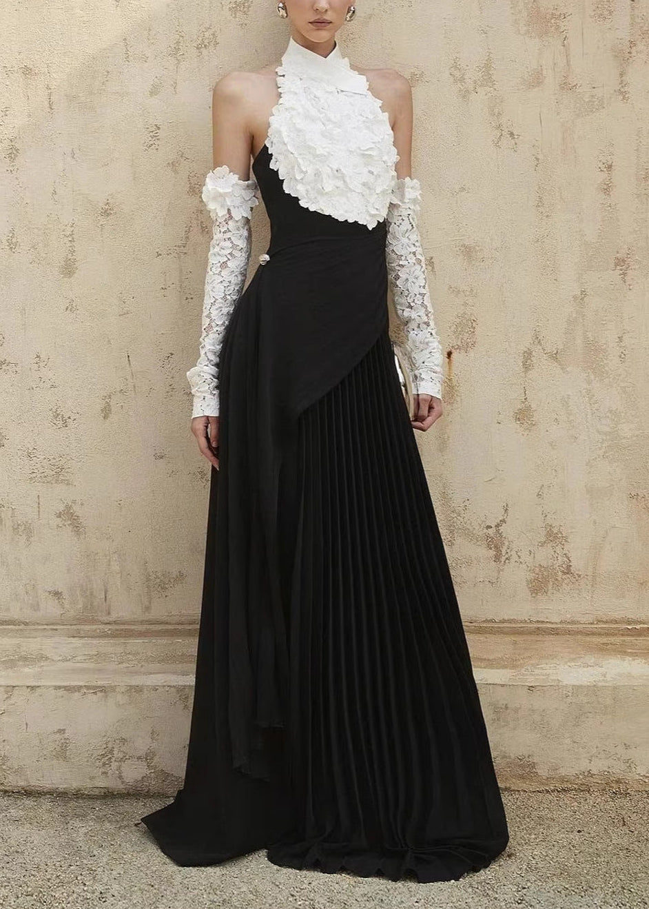 Drahoslava Flower Ruch Maxi Dress