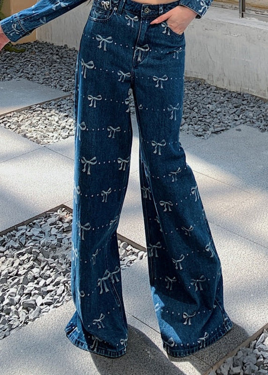 Greer Bow Print Jeans