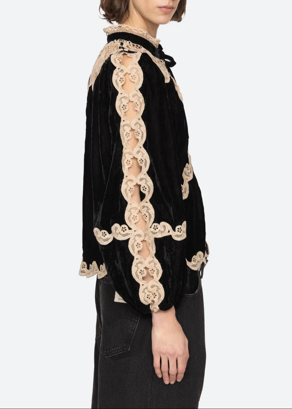 Emanuel Cutout Cochet Top