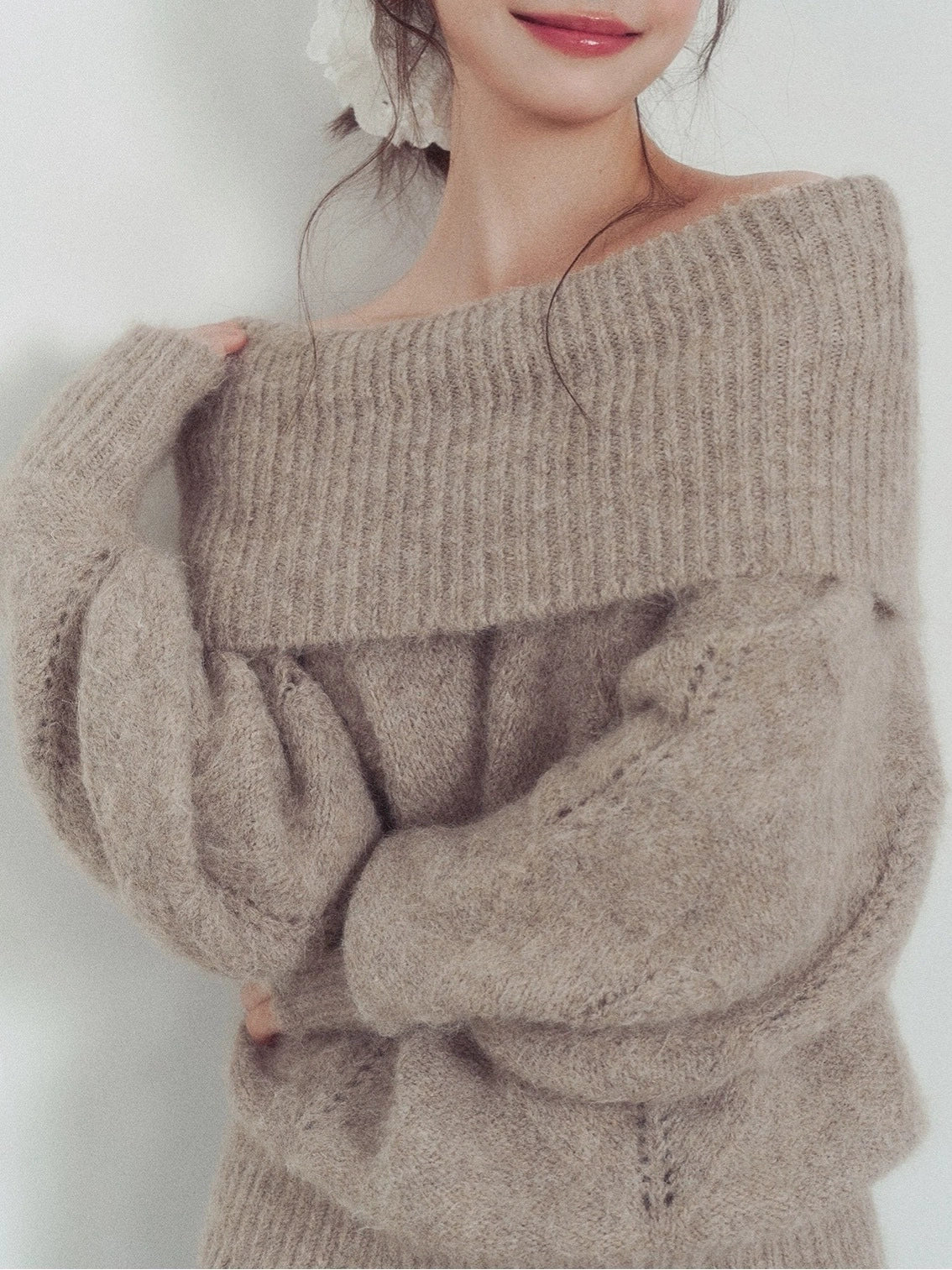 Falk Off Shoulder Knit Top