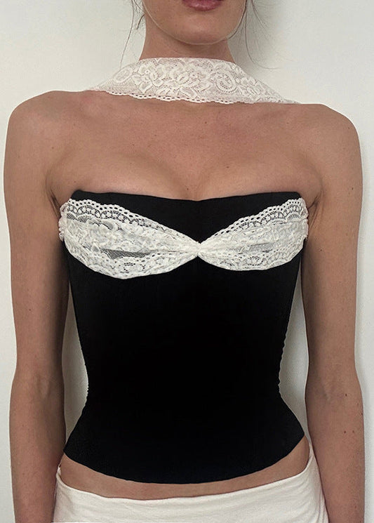 Faivish Lace Bodycon Top