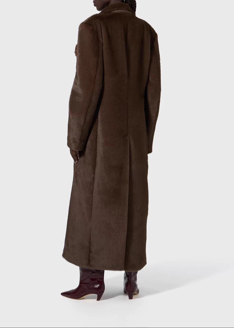 Djamel Flower Faux Fur Coat