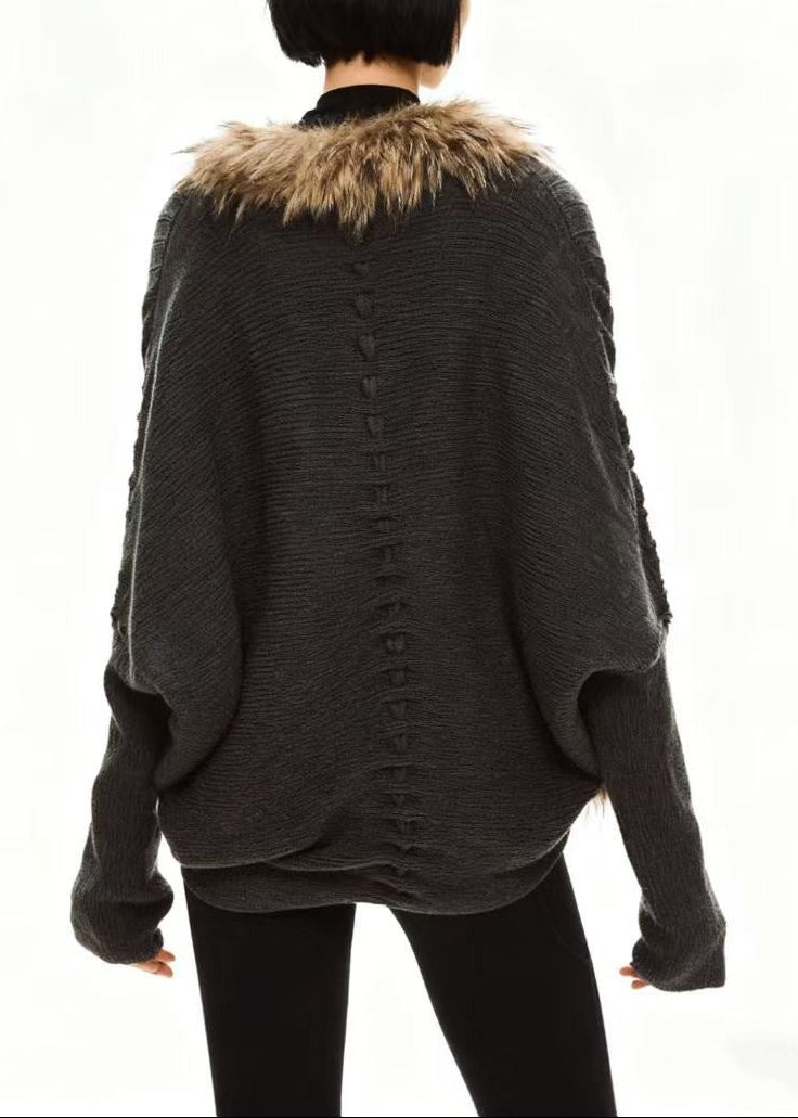 Deina Faux Fur Knit Jacket