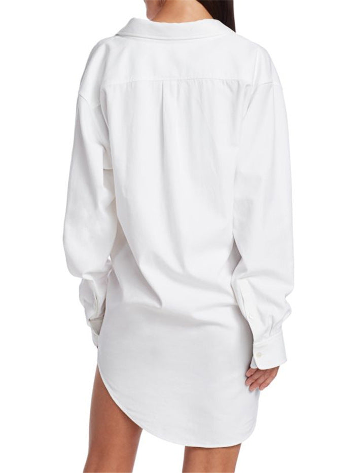 Wynter Asymmetric Faux Two Piece Shirt