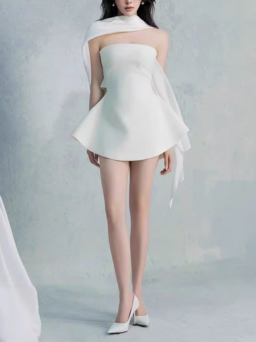 Doretta Scarf Mini Dress