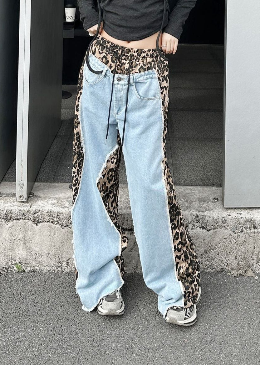 Blaanid Deconstruct Leopard Jeans