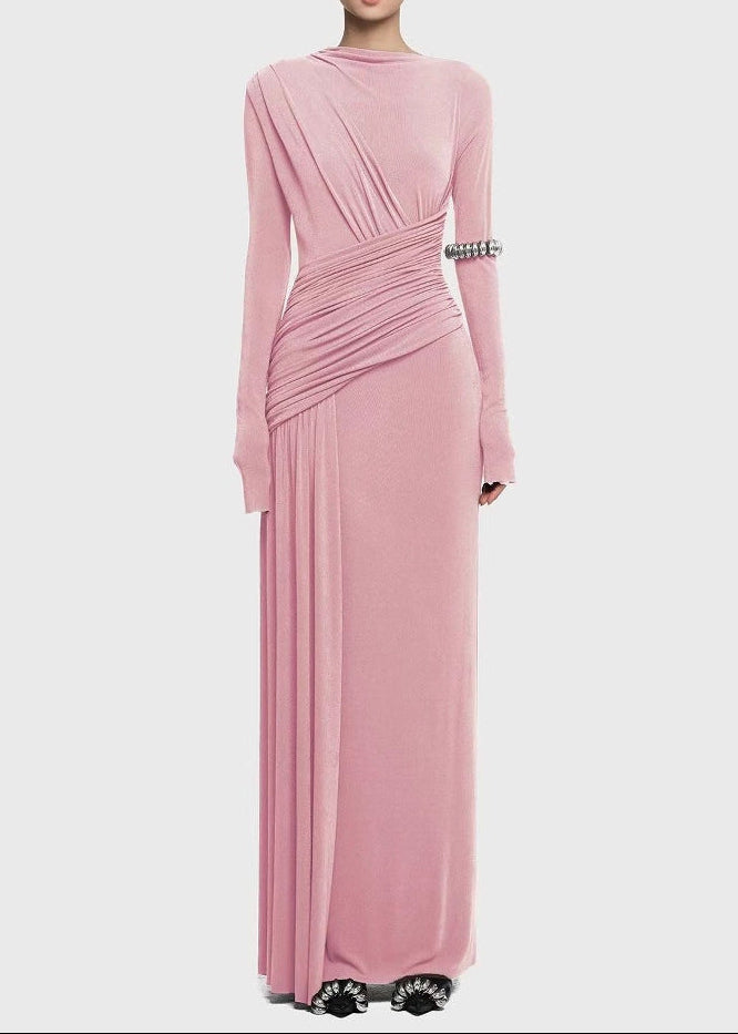 Blandine Ruch Asymmetric Maxi Dress In Black