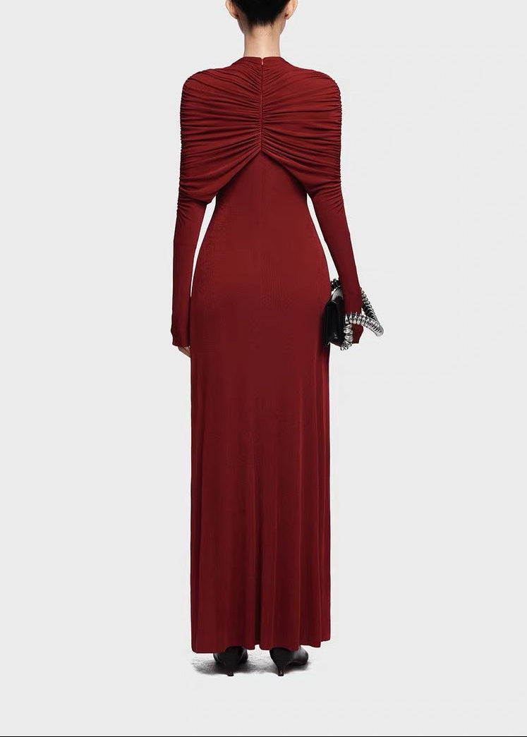 Dervla Ruch Twist Maxi Dress In Red