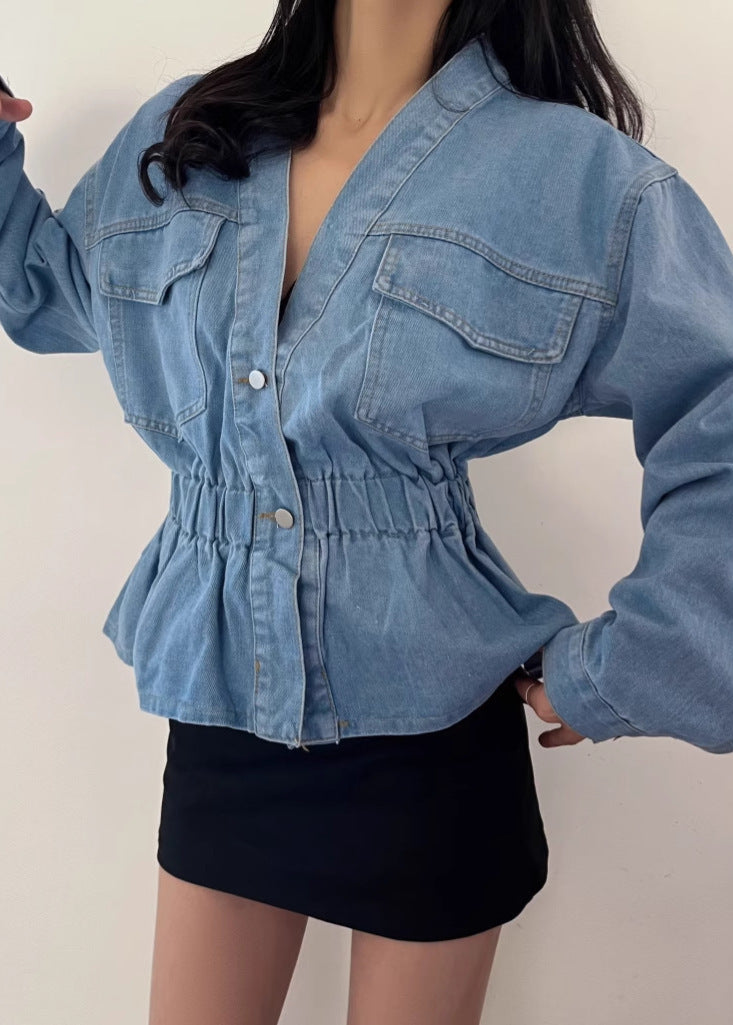 Bogna Ruch Off Shoulder Denim Top