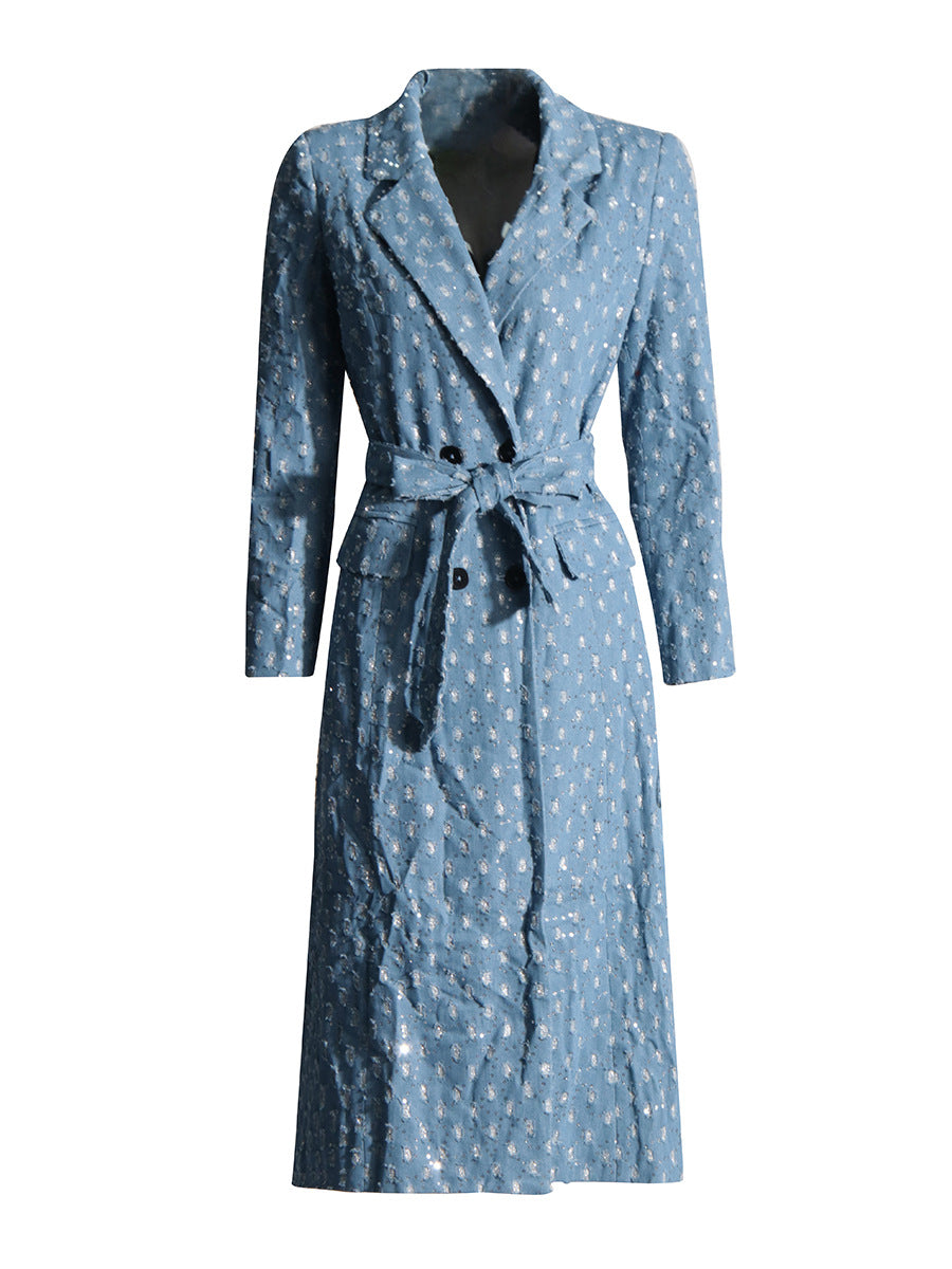 Yardley Rhinestone Lapel Coat