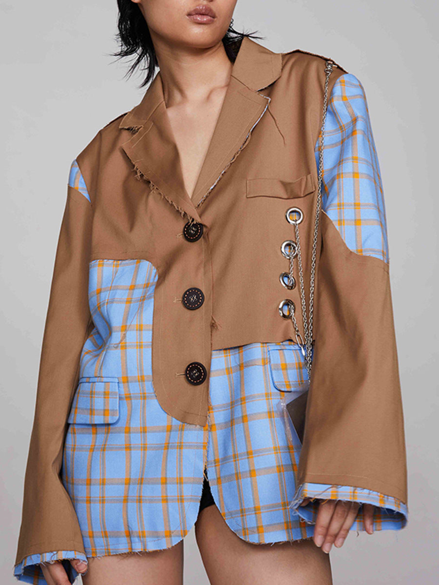 Badar Chain Deconstruct Grid Blazer