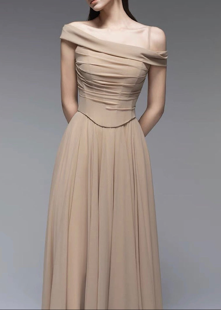 Bartosz Corset Ruffle Maxi Dress