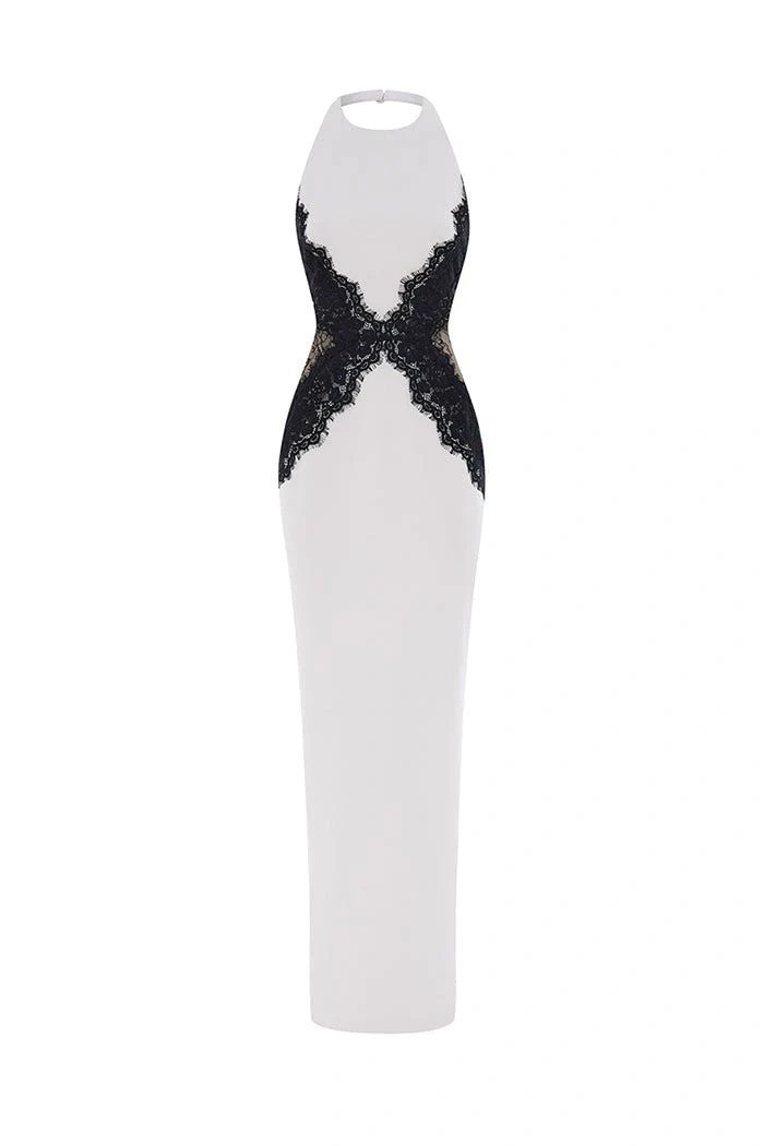 Domnica Lace Sleeveless Midi Dress