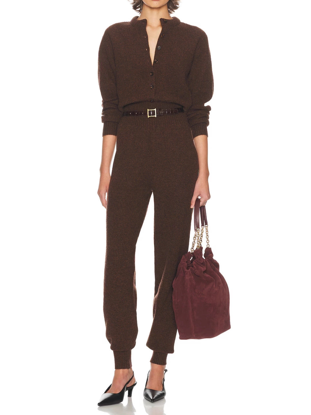 Diane Bodycon Knit Jumpsuit