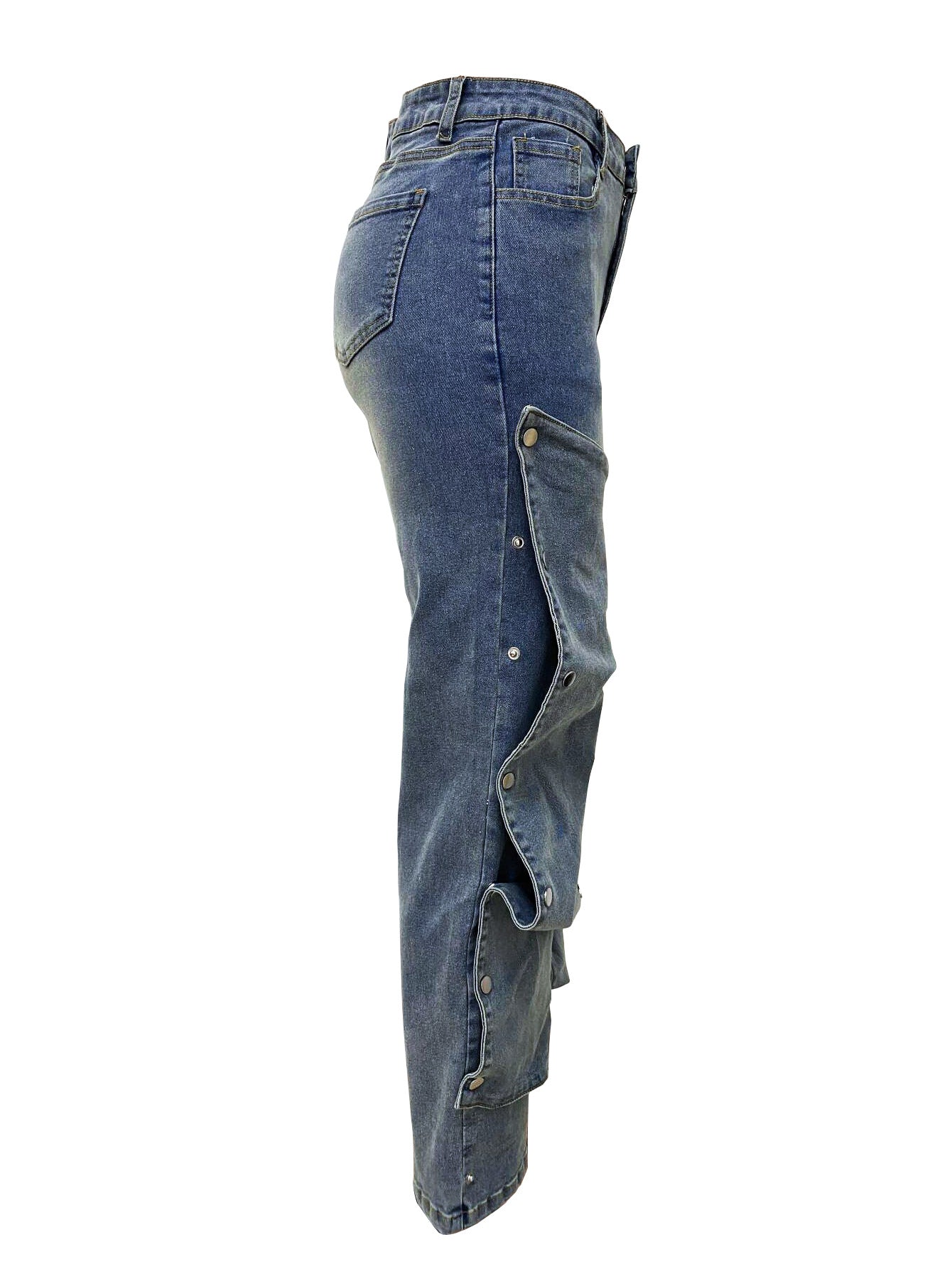 Upasana Snap Asymmetric Straight Jeans
