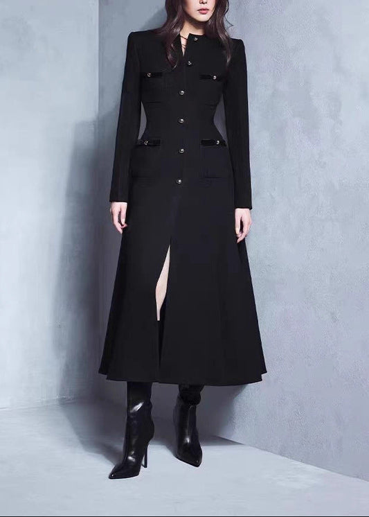 Creon Long Sleeve Split Midi Dress