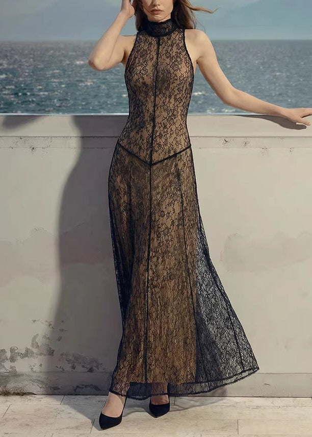 Faithe Sleeveless Lace Maxi Dress