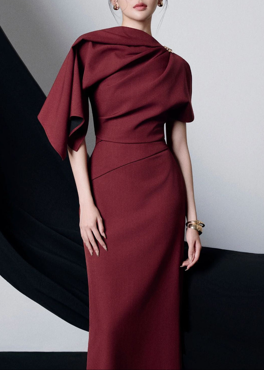 Farquhar Ruch Shawl Maxi Dress