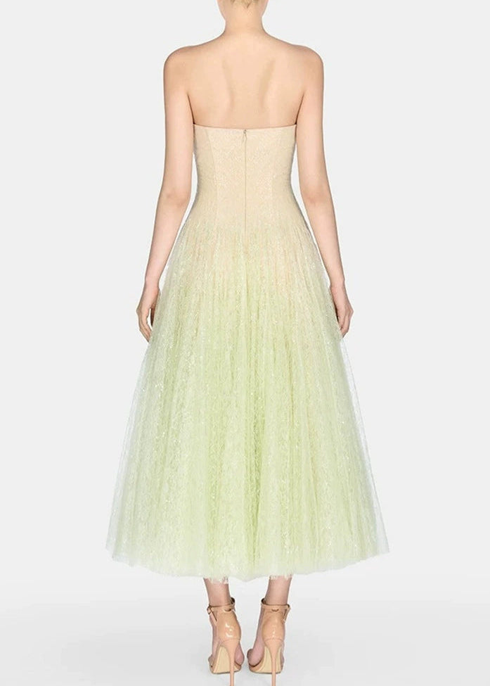 Emira Sequin Mesh Hayley Maxi Dress