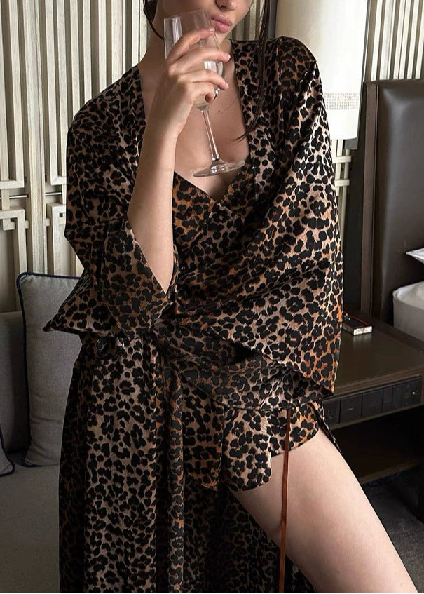 Deidra Leopard Three Piece Pants Set