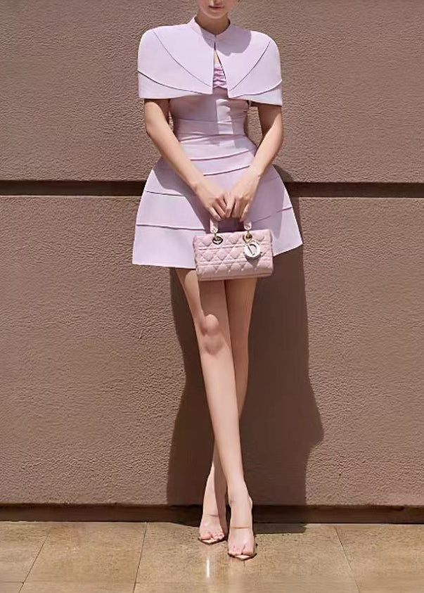 Feige Deconstruct Shawl Mini Dress