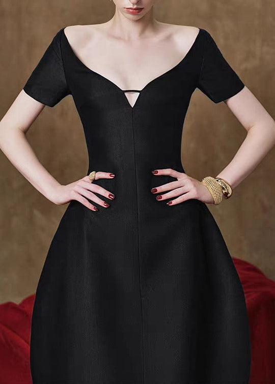 Habiba Mermaid Plunge Midi Dress