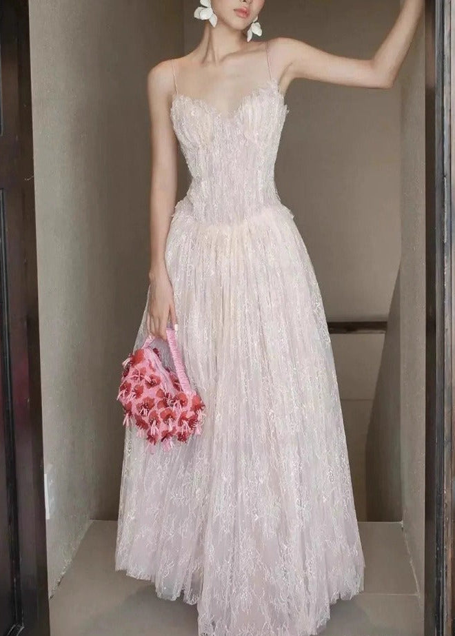 Ionel Spaghetti Lace Maxi Dress