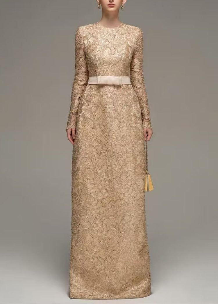 Feidelm EmbellishedLace Maxi Dress