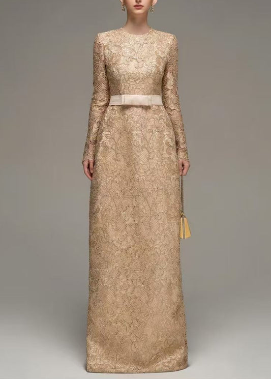 Feidelm EmbellishedLace Maxi Dress
