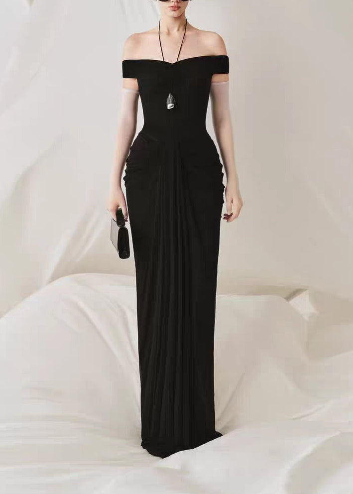 Inka Off Shoulder Ruch Maxi Dress