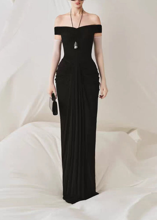 Inka Off Shoulder Ruch Maxi Dress