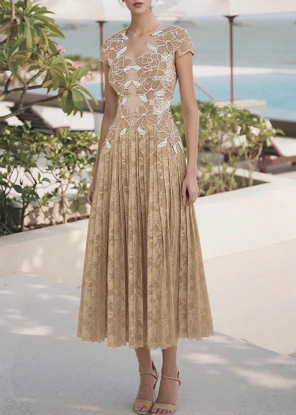 Irmtraut Floral Mesh Maxi Dress