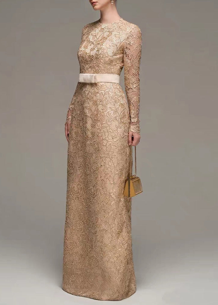 Feidelm EmbellishedLace Maxi Dress