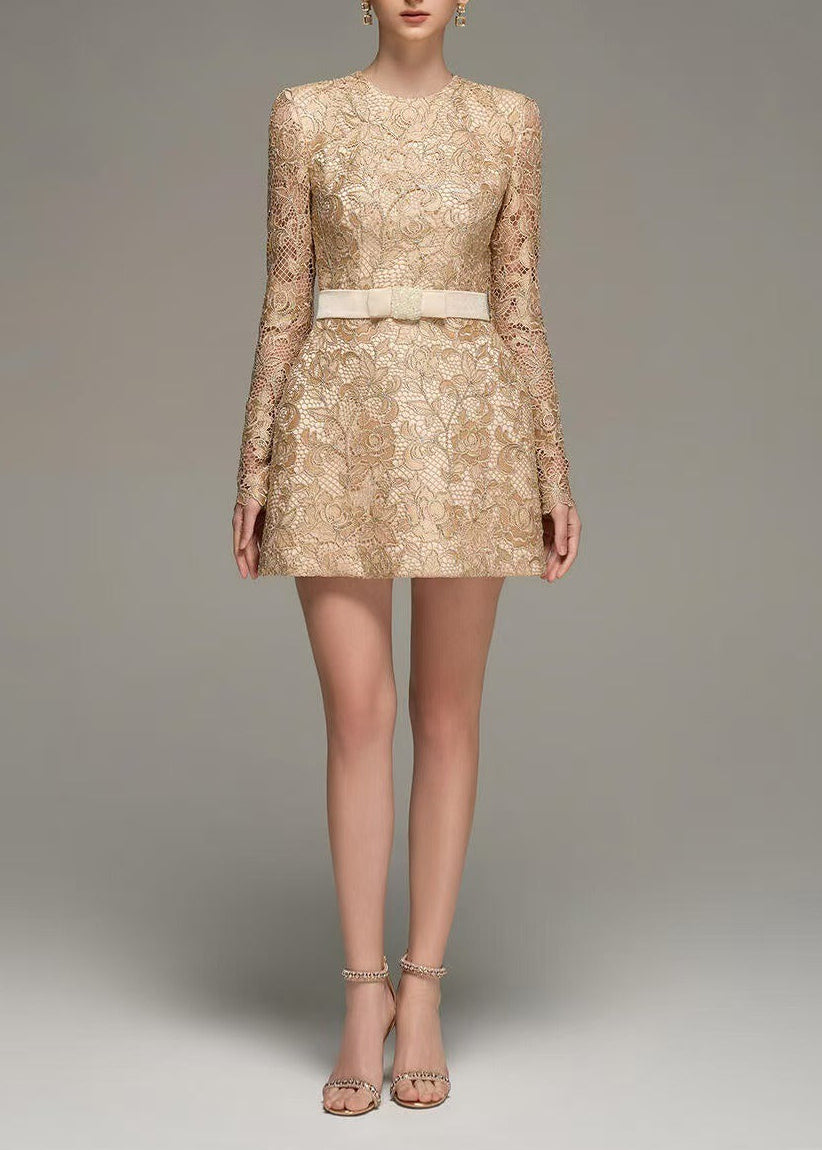 Henriikka Embellished Lace Mini Dress
