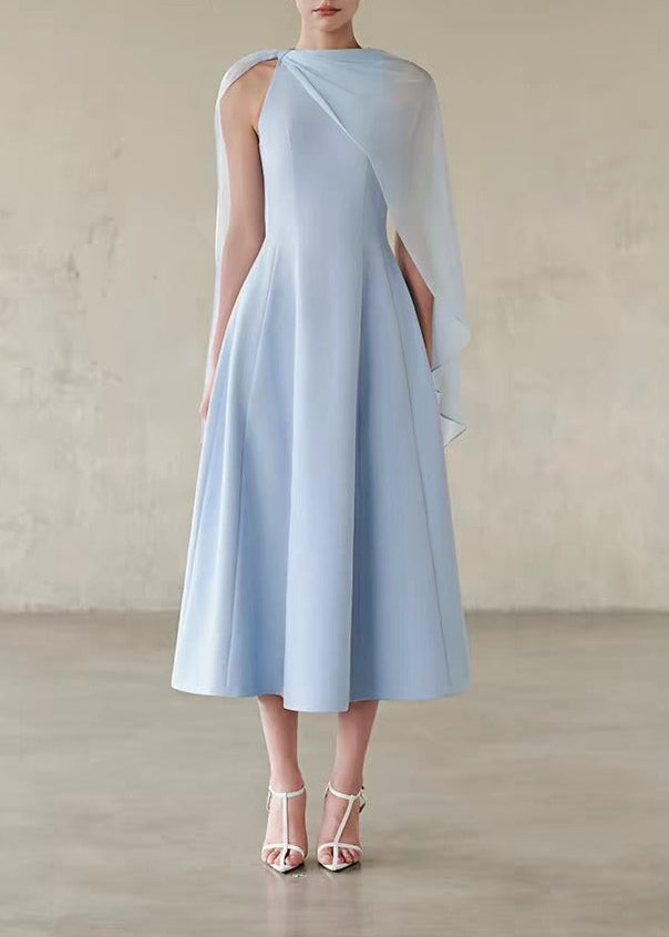 Hamidah Shawl Mesh Midi Dress